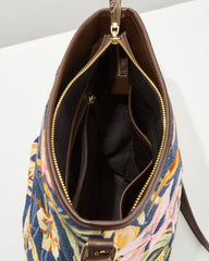 Women Handbags &amp; Clutches | Tommy Bahama Embroidered Crossbody Multi Floral Navy