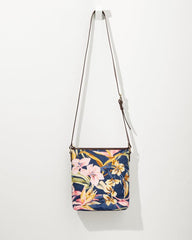 Women Handbags &amp; Clutches | Tommy Bahama Embroidered Crossbody Multi Floral Navy