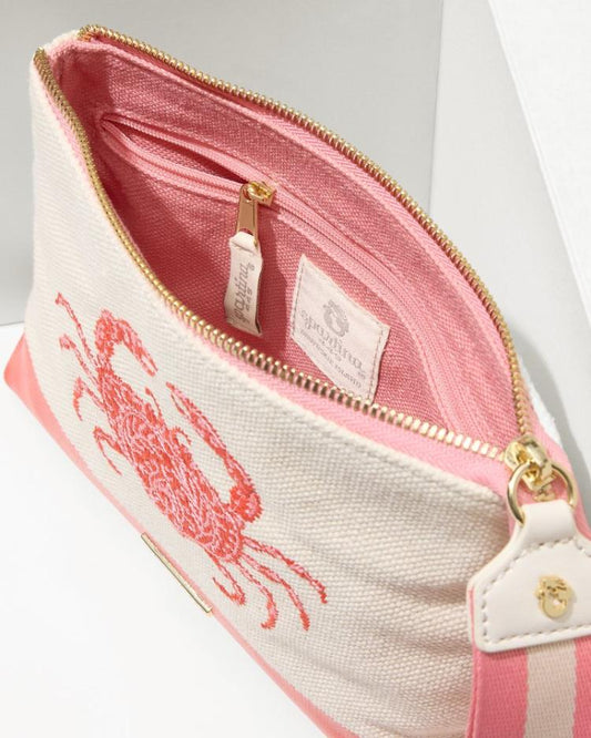 Women Handbags &amp; Clutches | Tommy Bahama Embroidered Red Crab Carina Wristlet Red Crab