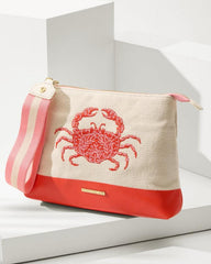 Women Handbags &amp; Clutches | Tommy Bahama Embroidered Red Crab Carina Wristlet Red Crab