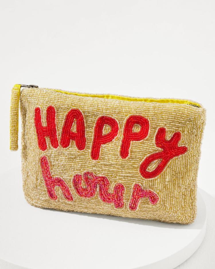 Women Handbags &amp; Clutches | Tommy Bahama Happy Hour Beaded Clutch Gold