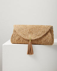 Women Handbags &amp; Clutches | Tommy Bahama Islamora Lux Crocheted Raffia Clutch Natural
