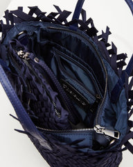 Women Handbags &amp; Clutches | Tommy Bahama Taunton Fringe Top Small Tote &amp; Wristlet Navy