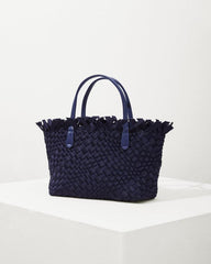 Women Handbags &amp; Clutches | Tommy Bahama Taunton Fringe Top Small Tote &amp; Wristlet Navy
