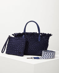 Women Handbags &amp; Clutches | Tommy Bahama Taunton Fringe Top Small Tote &amp; Wristlet Navy