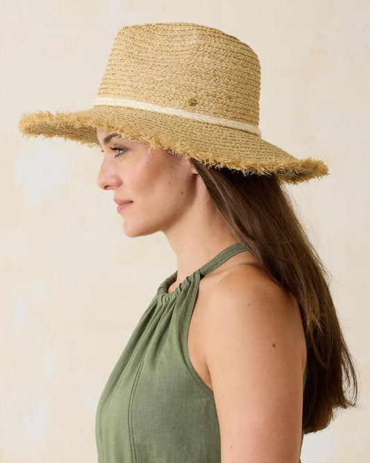 Women Hats &amp; Caps | Tommy Bahama Brighton Fringe Brim Raffia Hat Natural
