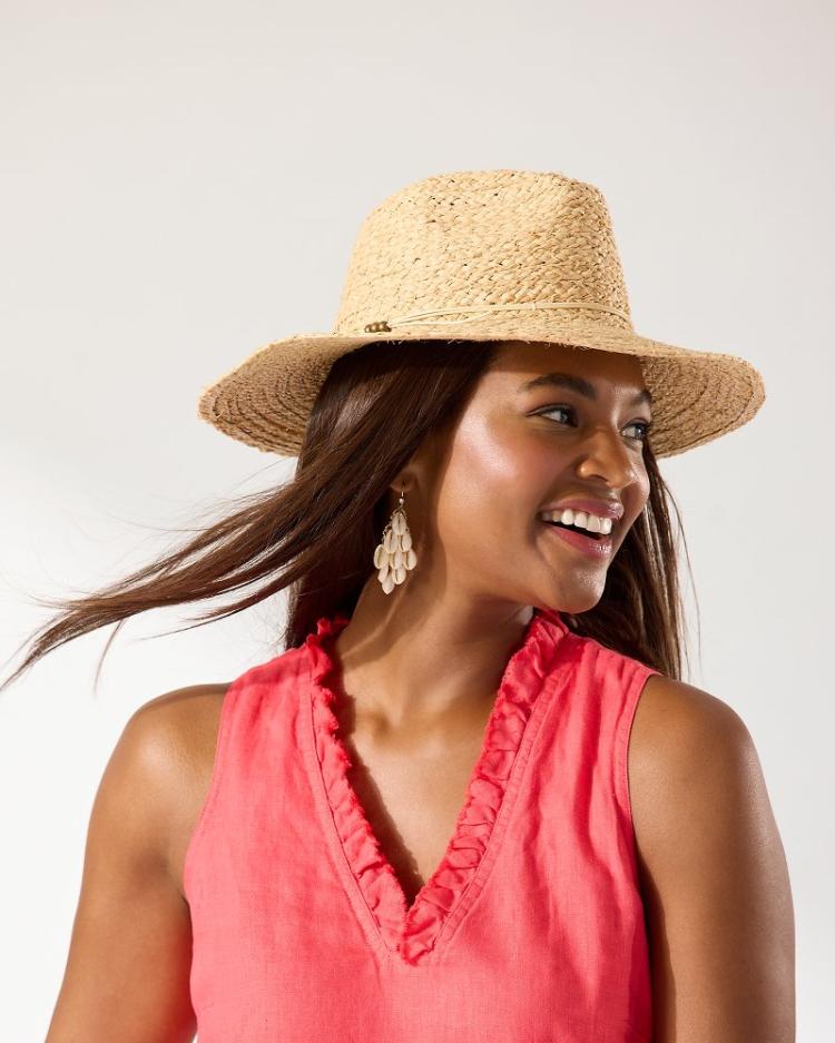Women Hats &amp; Caps | Tommy Bahama Eliza Raffia Rancher Hat Natural/tan