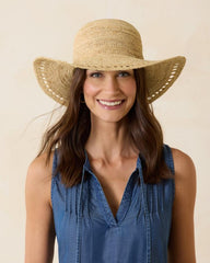 Women Hats &amp; Caps | Tommy Bahama Isla Crochet Raffia Sun Hat Natural