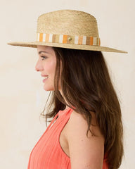 Women Hats &amp; Caps | Tommy Bahama Lotus Wide-Brim Hat Sand