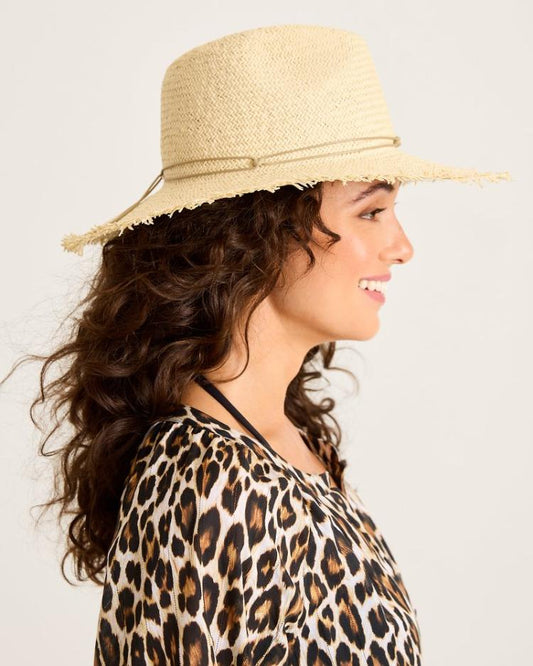 Women Hats &amp; Caps | Tommy Bahama Packable Fringed Continental Hat Natural/natural
