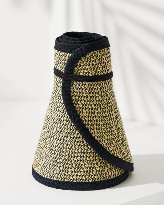 Women Hats &amp; Caps | Tommy Bahama Packable Ultra-Braid Visor Black Multi