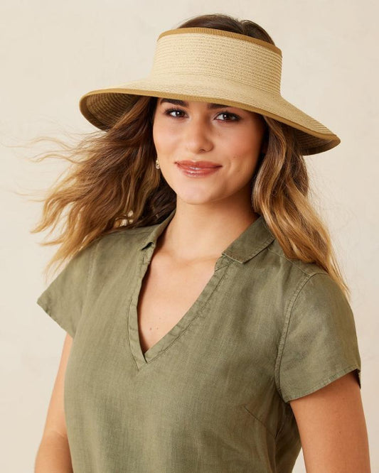 Women Hats &amp; Caps | Tommy Bahama Packable Ultra-Braid Visor Floral
