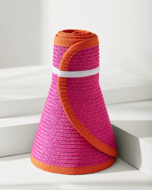 Women Hats &amp; Caps | Tommy Bahama Packable Ultra-Braid Visor Hot Pink/orange