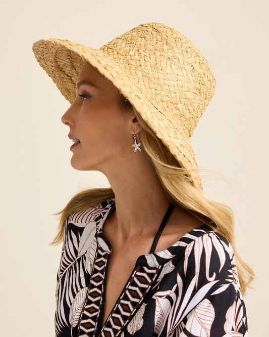 Women Hats &amp; Caps | Tommy Bahama Pearl Raffia Sun Hat Natural