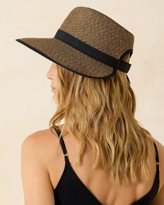 Women Hats &amp; Caps | Tommy Bahama Pinched-Crown Face Saver Hat Natural/black