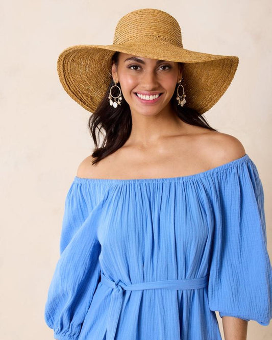 Women Hats &amp; Caps | Tommy Bahama Raffia Braided Floppy Hat Natural
