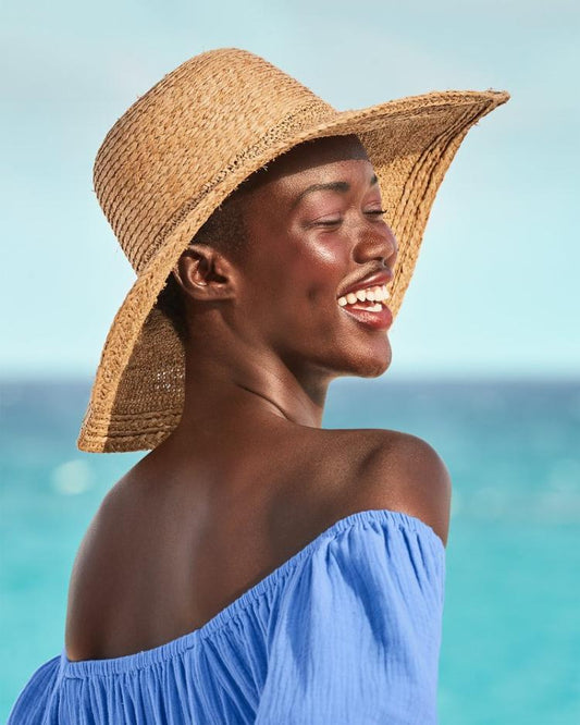 Women Hats &amp; Caps | Tommy Bahama Raffia Braided Floppy Hat Natural