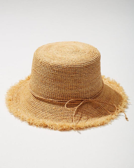 Women Hats &amp; Caps | Tommy Bahama Raffia Packable Bucket Hat Natural