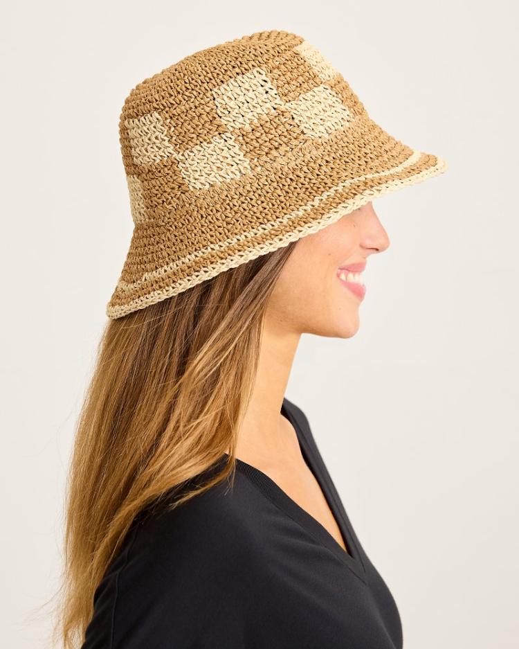 Women Hats &amp; Caps | Tommy Bahama Suffolk Packable Bucket Hat Chai