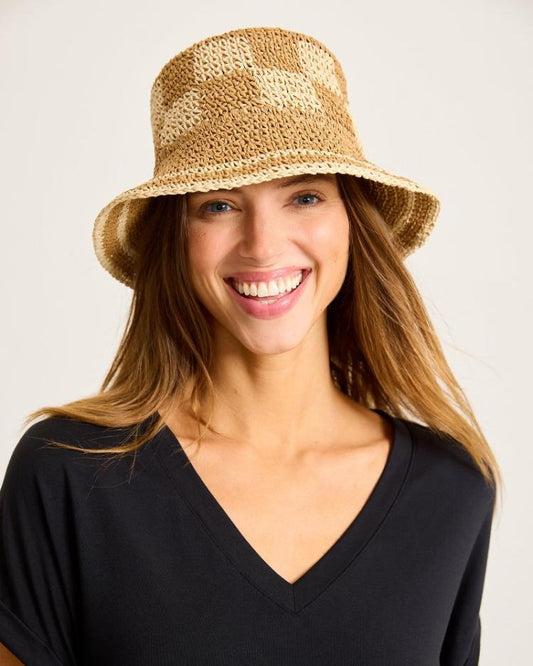 Women Hats &amp; Caps | Tommy Bahama Suffolk Packable Bucket Hat Chai