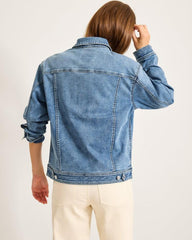 Women Jackets | Tommy Bahama Relaxed Jean Jacket Med Azul Wash