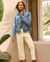 Women Jackets | Tommy Bahama Relaxed Jean Jacket Med Azul Wash