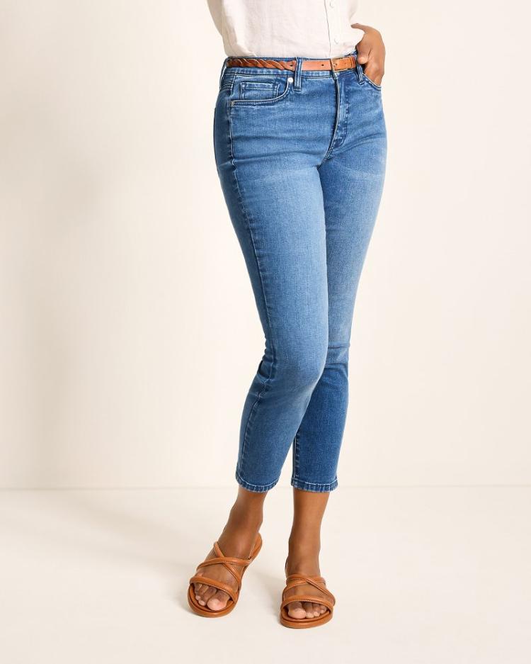 Women Jeans | Tommy Bahama High-Rise Skinny Ankle Jeans Med Playa Wash