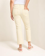 Women Jeans | Tommy Bahama Natural Mid-Rise Cropped Mini Bootcut Jeans Natural