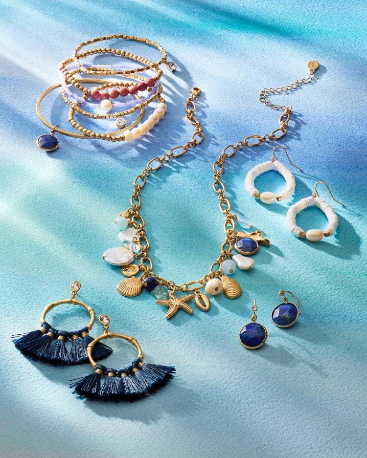 Women Jewelry | Tommy Bahama Indigo Bay Bamboo Tassel Earrings Navy