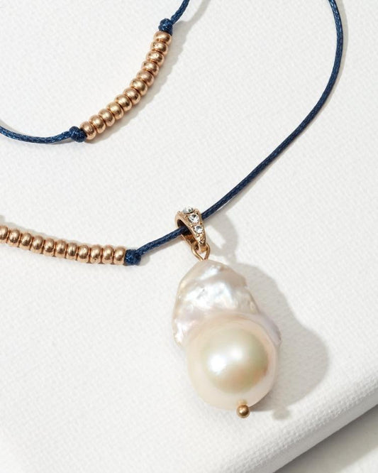 Women Jewelry | Tommy Bahama Indigo Bay Freshwater Pearl Pendant Necklace Navy