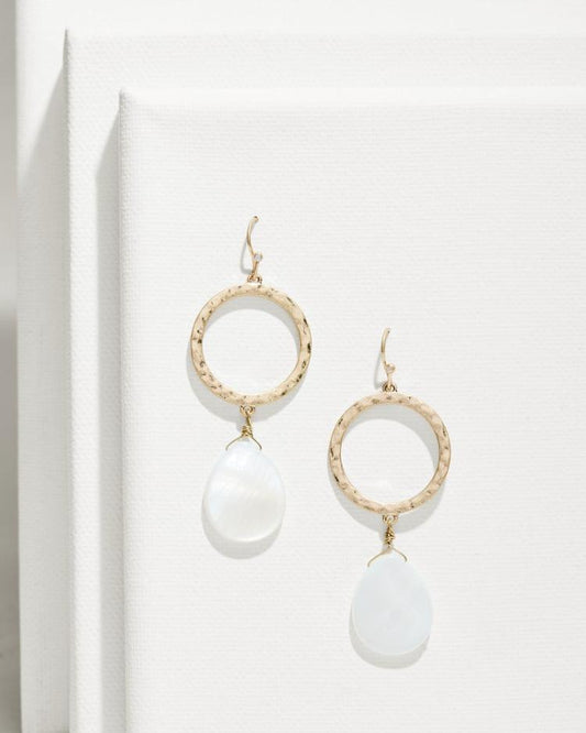 Women Jewelry | Tommy Bahama Indigo Shore Mother Of Pearl Teardrop Earrings Gold