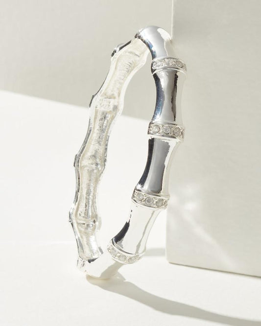 Women Jewelry | Tommy Bahama Island Essence Bamboo Bangle Bracelet Silver