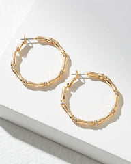 Women Jewelry | Tommy Bahama Island Essence Bamboo Hoop Earrings Gold