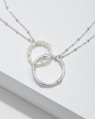 Women Jewelry | Tommy Bahama Island Essence Double Loop Bamboo Necklace Silver
