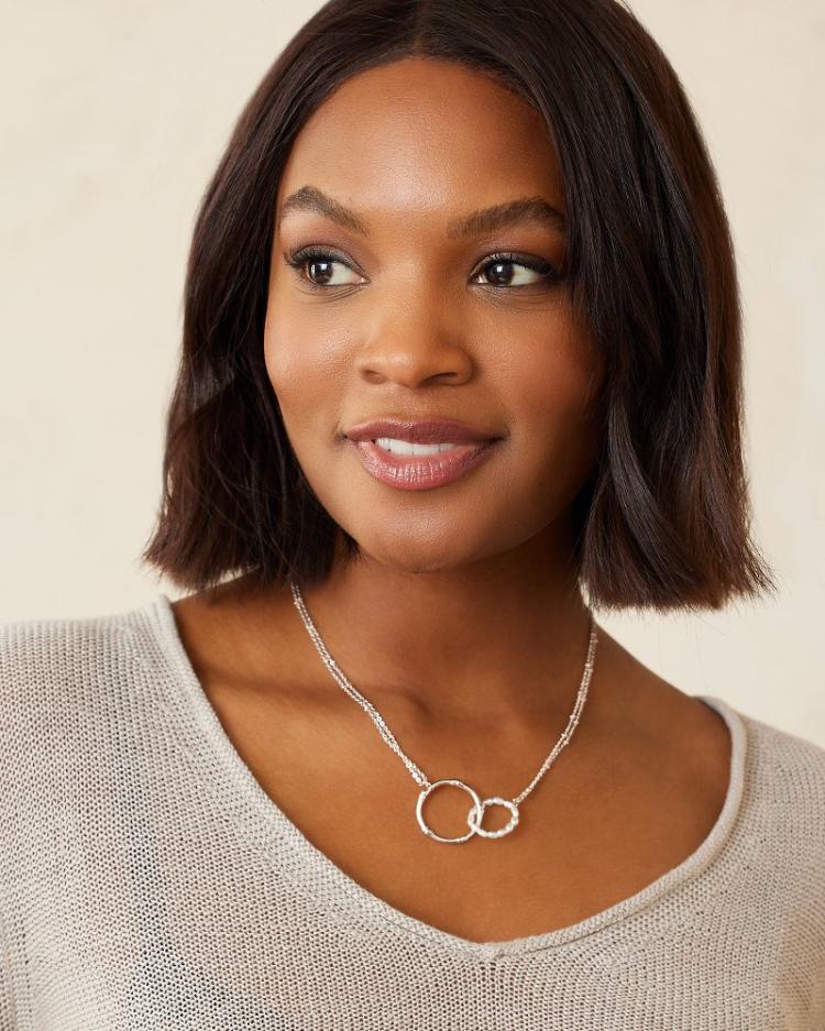Women Jewelry | Tommy Bahama Island Essence Rose Gold Double-Loop Necklace Rose Gold