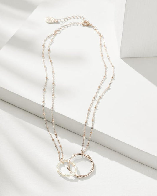 Women Jewelry | Tommy Bahama Island Essence Rose Gold Double-Loop Necklace Rose Gold