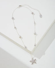 Women Jewelry | Tommy Bahama Island Essence Silver Starfish Pearl Necklace Silver