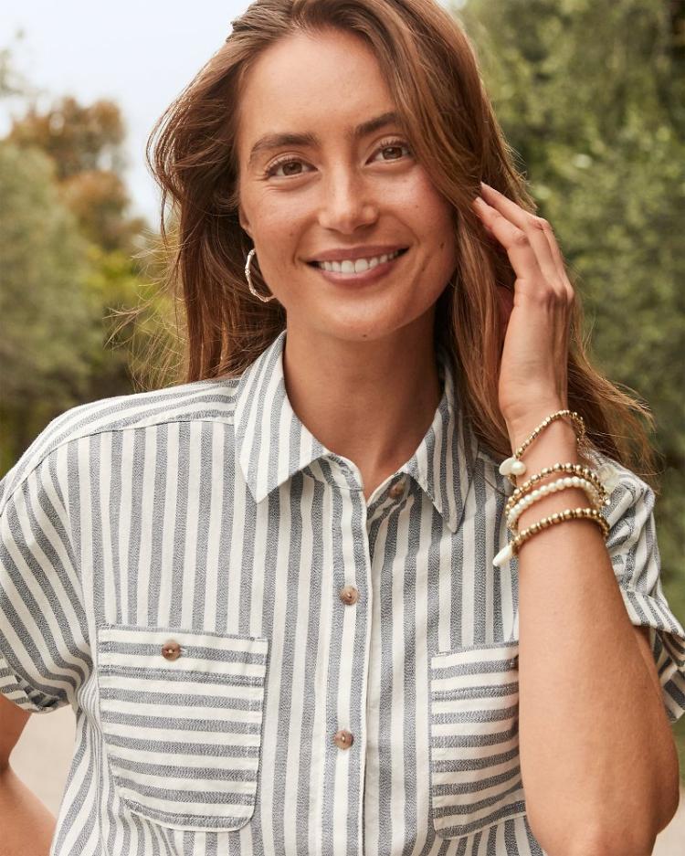 Women Jewelry | Tommy Bahama Island Essence Stretch Charm Bracelet Set Gold