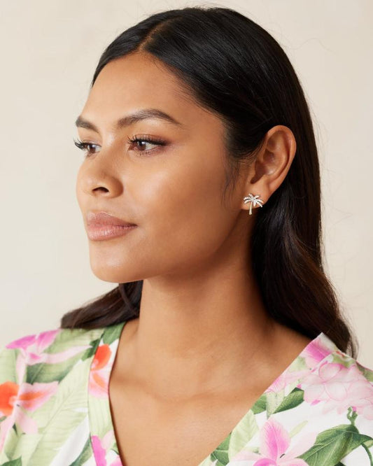 Women Jewelry | Tommy Bahama Kihei Collection Palm Tree Stud Earrings Gold