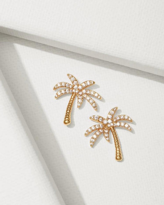 Women Jewelry | Tommy Bahama Kihei Collection Palm Tree Stud Earrings Gold