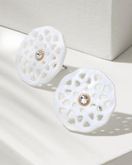 Women Jewelry | Tommy Bahama Madeira Mother Of Pearl Flower Earrings Gold