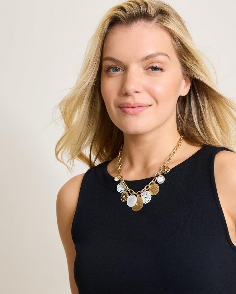 Women Jewelry | Tommy Bahama Madeira Mother Of Pearl Statement Necklace Gold