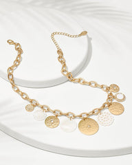 Women Jewelry | Tommy Bahama Madeira Mother Of Pearl Statement Necklace Gold