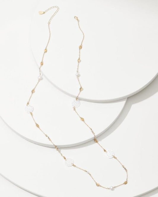 Women Jewelry | Tommy Bahama Madeira Mother Of Pearl Station Necklace Gold