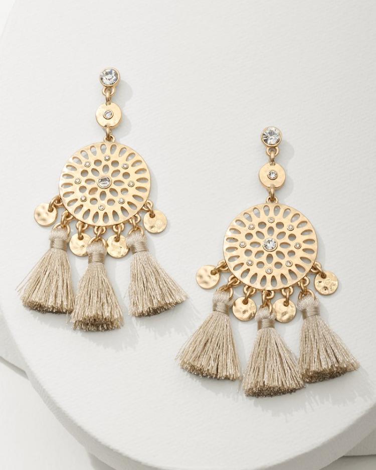 Women Jewelry | Tommy Bahama Madeira Tassel Statement Earrings Gold