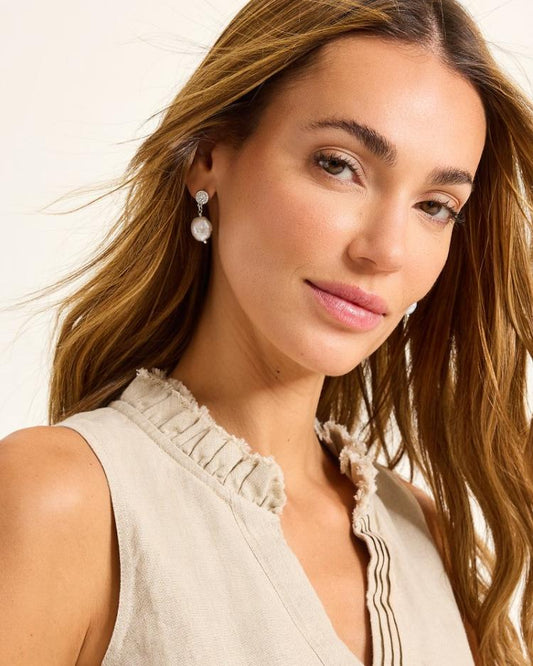 Women Jewelry | Tommy Bahama Marco Island Freshwater Pearl Drop Earrings Silver