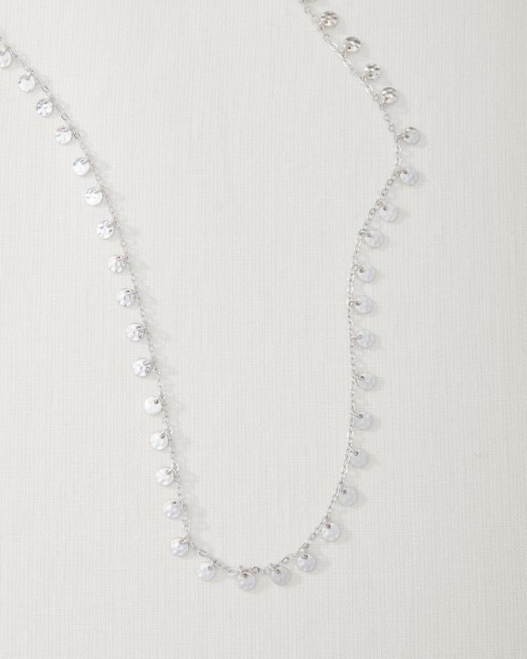 Women Jewelry | Tommy Bahama Marco Island Textured Disc Station Necklace Silver