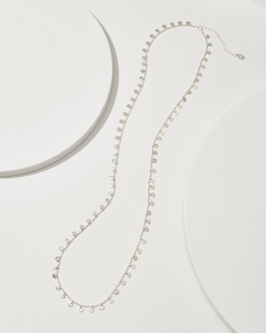 Women Jewelry | Tommy Bahama Marco Island Textured Disc Station Necklace Silver