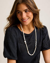 Women Jewelry | Tommy Bahama Moments In Paradise Quartz And Pearl Necklace Gold