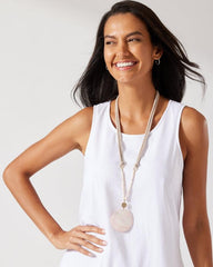 Women Jewelry | Tommy Bahama Sanibel Island Large Mother-of-Pearl Pendant Necklace Pink